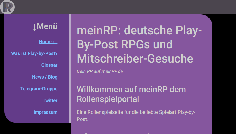 meinRP - roleplay platform