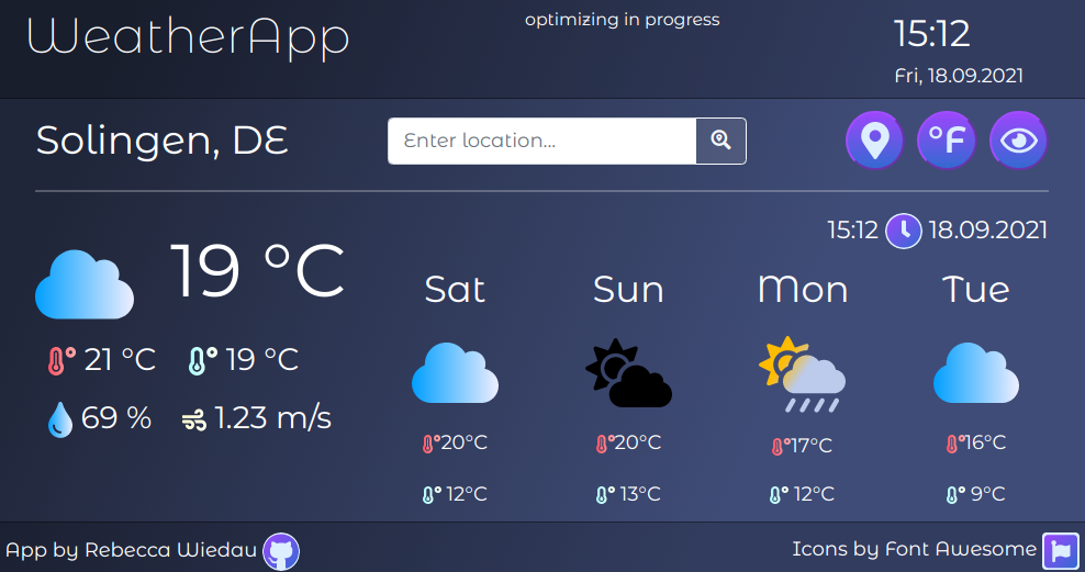 weather web app